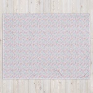 Heart Print -Throw Blanket