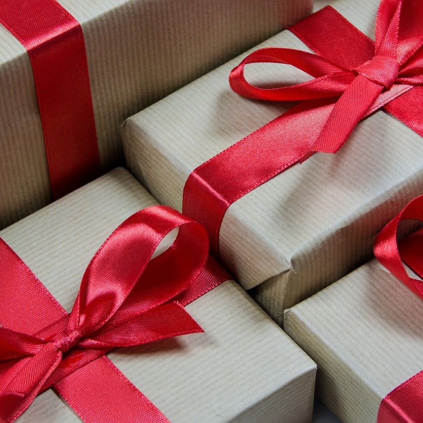 Beautifully wrapped gifts